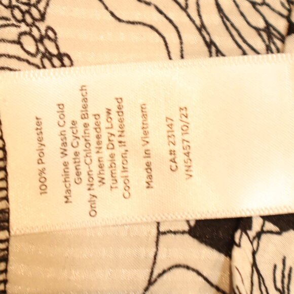 Talbots Floral 3/4 Sleeve Blouse – Black/White – Plus 3X – NWT - Picture 9 of 9